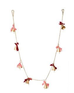 Bell & Velvet Bow Christmas Garland £22.50 €29.50