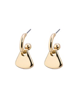 Carrie Gold Tone Charm Hoop Earrings £16.50 €21.50