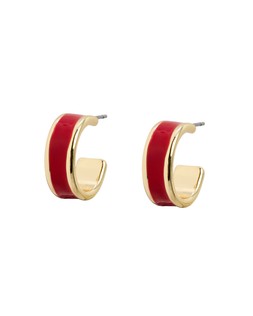 Ember Red Enamel Hoop Earrings £12.50 €16.50