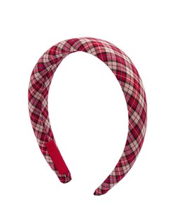 Freya Red Check Puffy Headband £19.50 €25.50