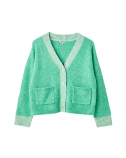 Green V-Neck Knitted Cardigan £65