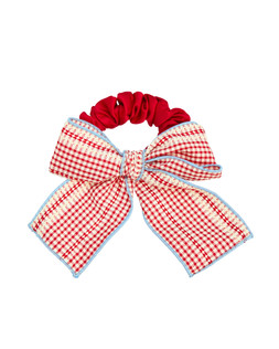 Heather Red Check Bow Scrunchie £12.50 €16.50
