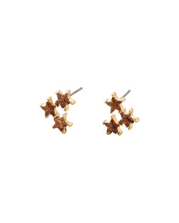 Irena Brown Stone Triple Star Stud Earrings £14.50 €19.00