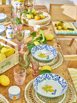 Lemon Ceramic Pasta Bowl
