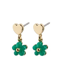 Lucinda Mini Green Resin Flower Drop Earrings £12.50 €16.50