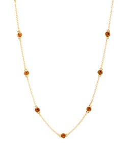 Maddie Brown Stone Gold Tone Chain Necklace £24.00 €31.50