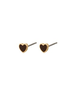 Ottilie Tiny Brown Heart Stud Earrings £8.00 €10.50