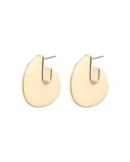 Pauline Cream Enamel Disc Hoop Earrings £18.00 €23.50