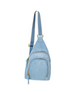 Reece Light Blue Faux Suede Belt Bag £56