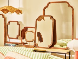 Safira Over The Mantel Wooden Wall Mirror £175