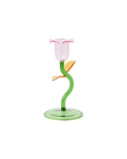 Tall Tulip Glass Candlestick Holder £12.50