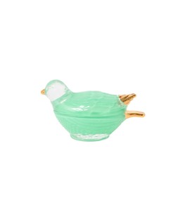 Green Glass Bird Jewellery Box £12.5