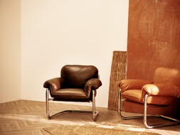 Chrome Tan Leather Armchair