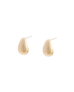 Elissa Stone Teardrop Gold Tone Stud Earrings £14.50