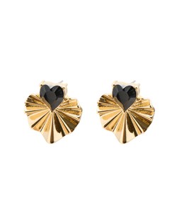 Marlow Stone Inlay Large Heart Earrings £18