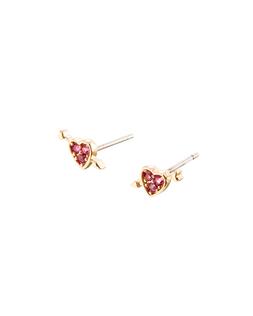Oliver Bonas Amara Stone Detail Mini Heart & Arrow Stud Earrings £9.50