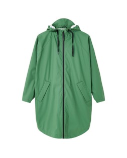 Oliver Bonas Dark Green Tanta Mis Button Through Rain Mac £99