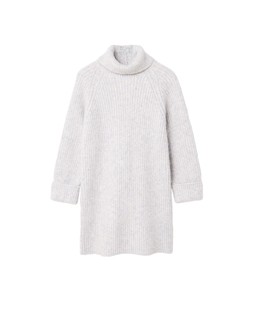 Oliver Bonas Grey Cosy Ribbed Roll Neck Dress £70