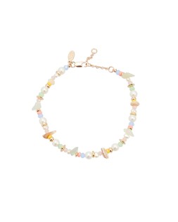 Oliver Bonas Jackson Multi Bead & Faux Pearl Anklet £26