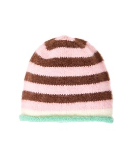Pink & Brown Striped Hat £25