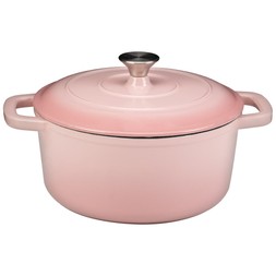 26CM CAST IRON DUTCH OVEN - PINK £25 (437876)