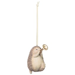 3 ASSORTED WOODLAND ANIMAL WITH INSTRUMENT HEDGEHOG £2 (436533)