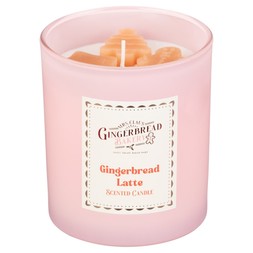3D WAX GINGERBREAD GLASS CANDLE £4 (436148).