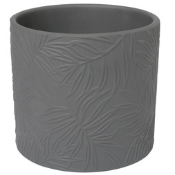 B&M GARDEN SS26 // PLANTERS, POTS & FOLIAGE // EMBOSSED LEAF PLANTER - MEDIUM // £5 //