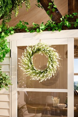 B&M GARDEN SS26 // NATURAL GARDEN // BOHO WREATH - CREAM £12 //