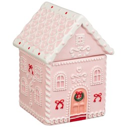 CERAMIC GINGERBREAD HOUSE COOKIE JAR £6 (437448)