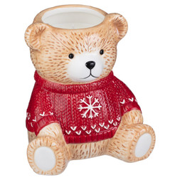 CERAMIC TEDDY BEAR CANDLE £5 (436124)