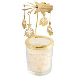 CHRISTMAS CAROUSEL CANDLE £4 (436154)