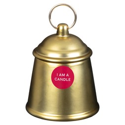 CHRISTMAS COW BELL CANDLE £4 (436139)