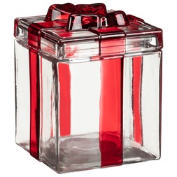 COLOURED GLASS PRESENT STORAGE JAR £4 (437507)