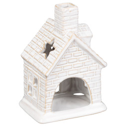 GLAZED HOUSE TEALIGHT HOLDER £3 (436157)