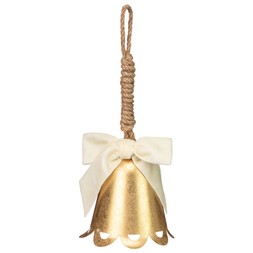 SINGULAR GOLD BELL WITH BOW £2 (436539)