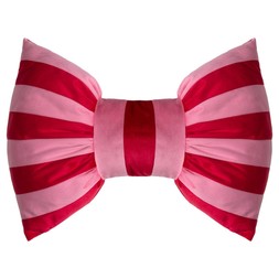 STRIPE BOW CUSHION £8 (436997)