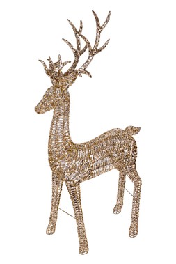 White LED Flashing Effect Reindeer 2.7m