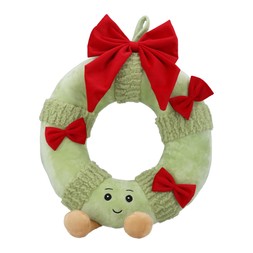 Doorstop-shelf sitter happy wreath plush
