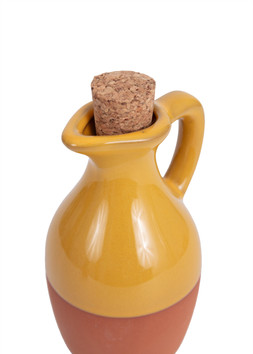 Glazed Terracotta oil drizzler ochre £5.99