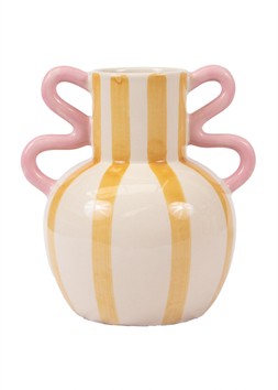 Yellow stripe vase, £24.99