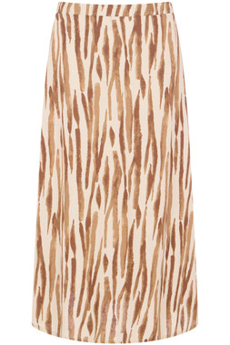Zebra Striped Linen Skirt £20