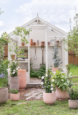 OUTDOOR CARTMEL MOCHA TERRACOTTA PLANTER SET OF 3 &pound;65.97
