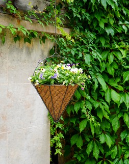 OUTDOOR HANGING WIRED NETTED CONE ZINC &pound;24.99