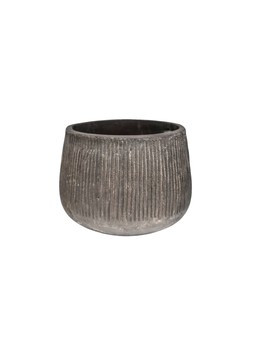 OUTDOOR HIDCOTE BLACK TERRACOTTA PLANTER H33CM D45CM &pound;84.99