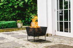 OUTDOOR NORFOLK FIRE PIT BLACK IRON H44.5CM W52CM &pound;169.99