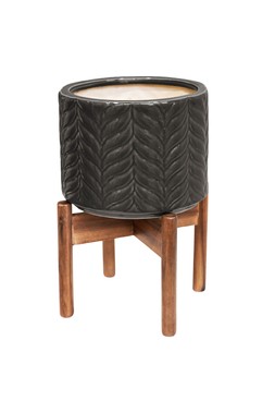 Aspen Chevron Mercury Planter H40cm D28cm &pound;59.99