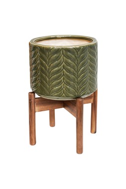 Aspen Chevron Olive Planter &pound;49.99