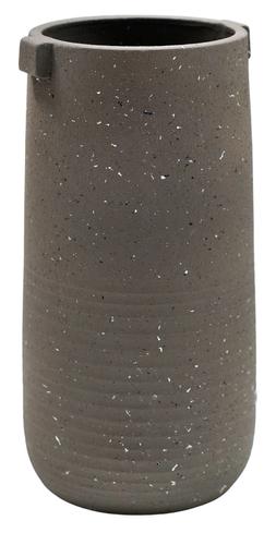 AURORA TERRAZZO HANDLES TALL VASE SLATE H30CM D14CM &pound;34.99