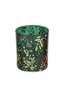 Berry Green Festive Candle Holder &pound;4.99